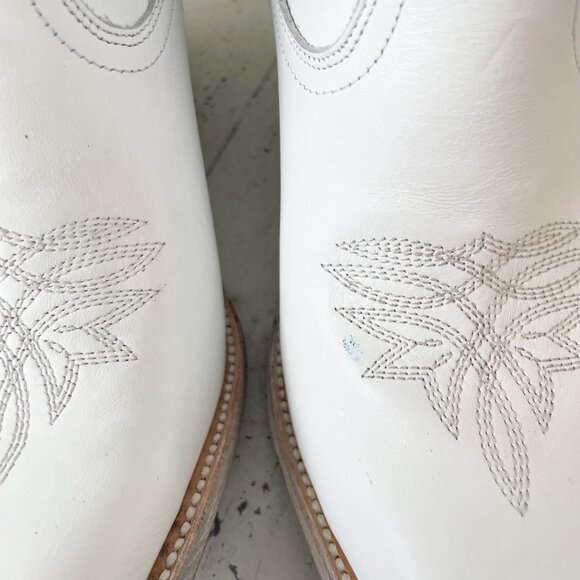 Lane MEGAN MORONEY Smokeshow Womens Cowboy Boots 7.5 White Western Cowgirl Tall - Picture 8 of 12
